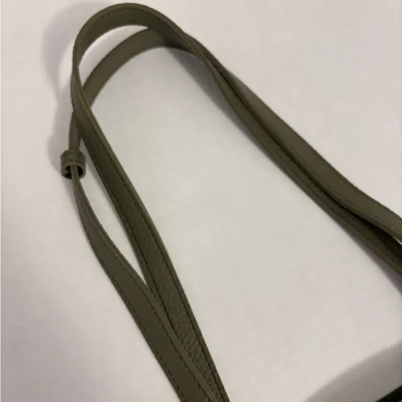 New! Rubi By The Cotton On Leatherette Tote Bag Olive Green Color - Picture 3 of 6